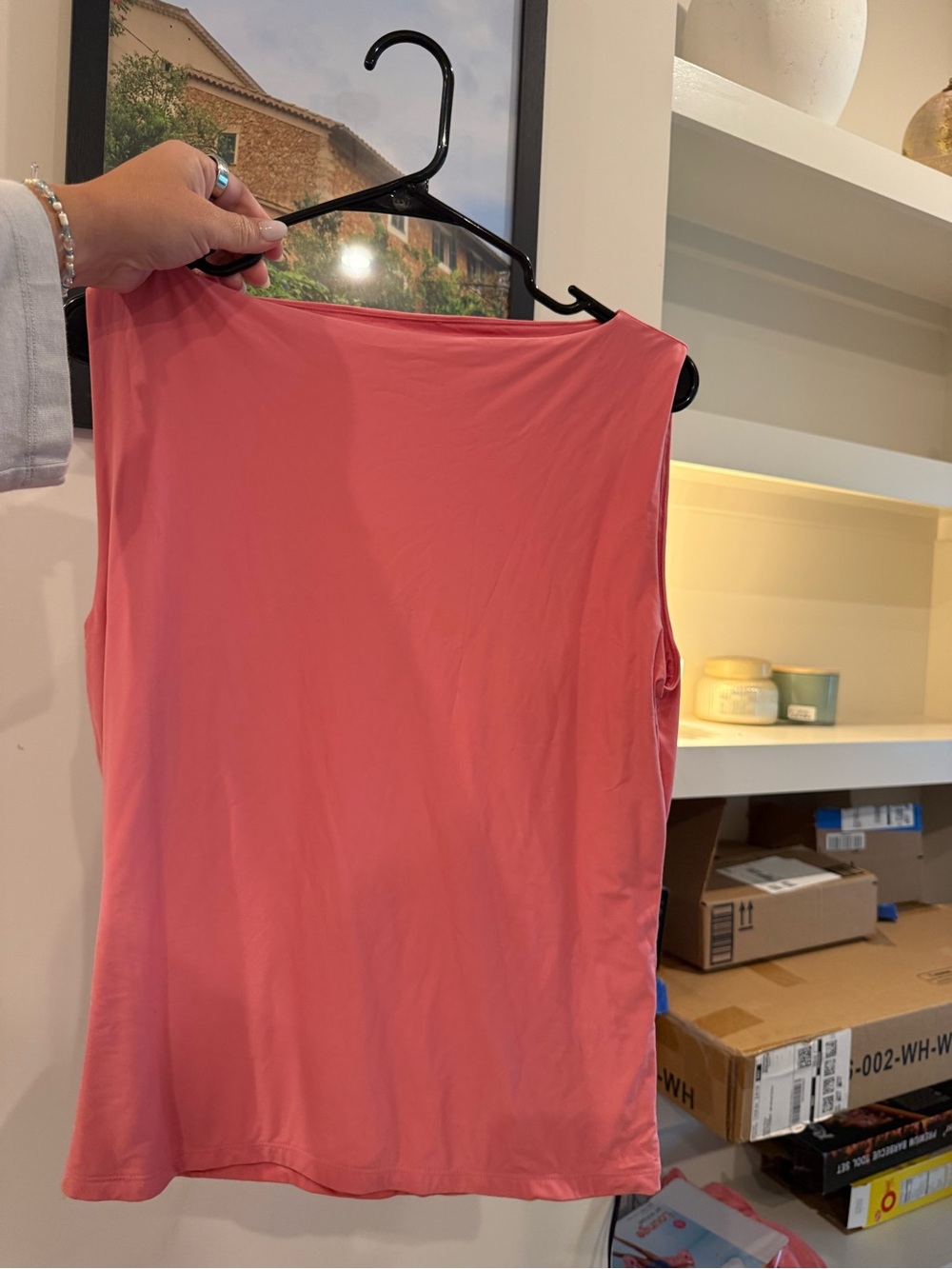 Abercrombie & Fitch Coral Sleeveless Tank Top